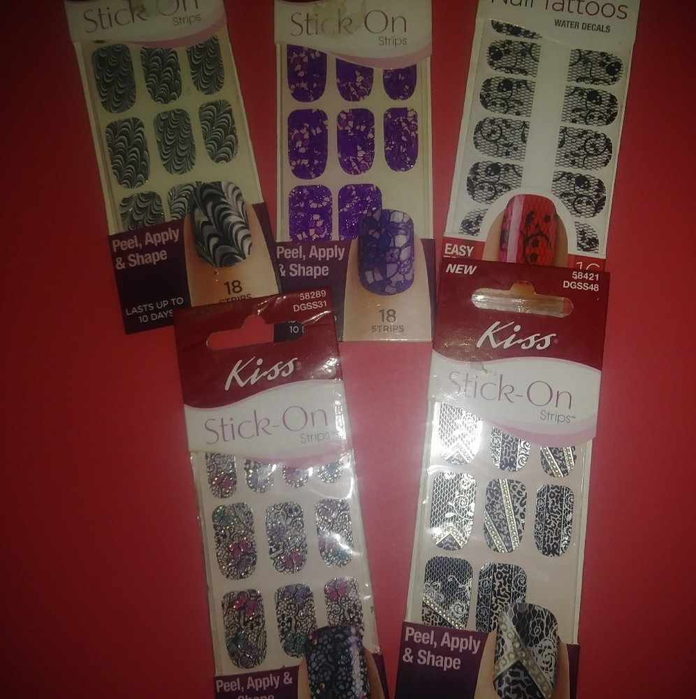 Kiss Nail Art Stickers